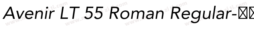 Avenir LT 55 Roman Regular字体转换